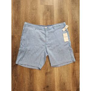 NWT Tommy Bahama Beach Coast Linen Blend 8" Short Blue Canal Men's size 40